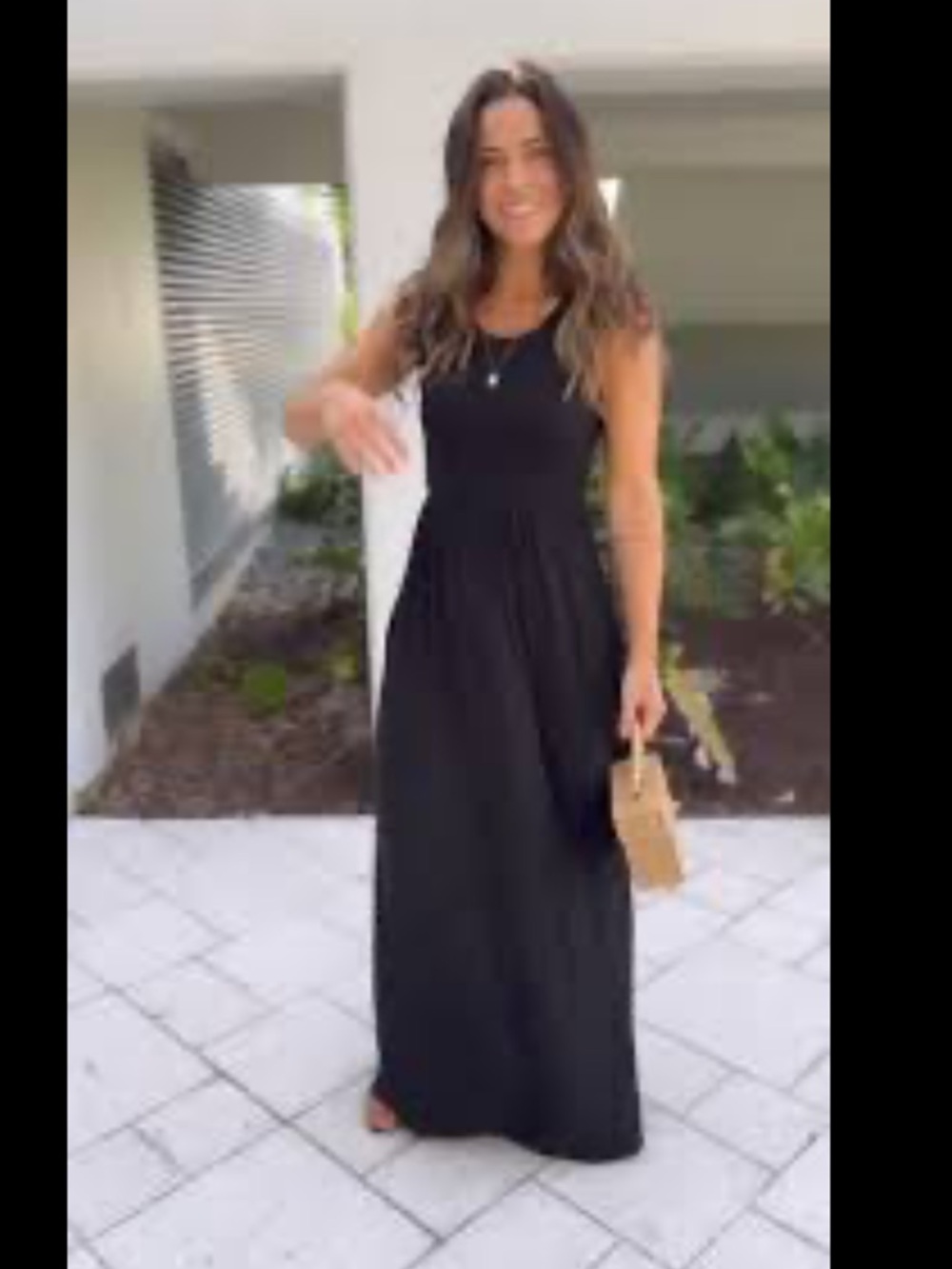 Vanilla Bay Sleeveless Maxi Dress - Black - Size S
